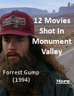 A dozen Hollywood films were either filmed entirely, or had scenes shot in Monument Valley, Utah.